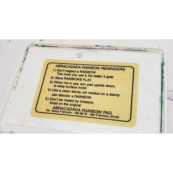 Permanent Blue Ink Pad for Stamping Vintage Abracadada Jumbo Harvest Stamp Pad - Picture 4 of 4